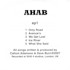 Ahab - EP1 Info Sheet Rear