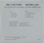 Homeland Rear Cover