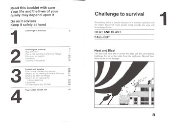 Protect and Survive Booklet Pages 4 & 5