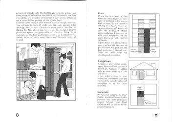 Protect and Survive Booklet Pages 8 & 9