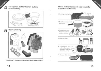 Protect and Survive Booklet Pages 14 & 15